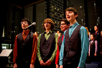 Photo of young men singing in Minneapolis Youth Chorus
